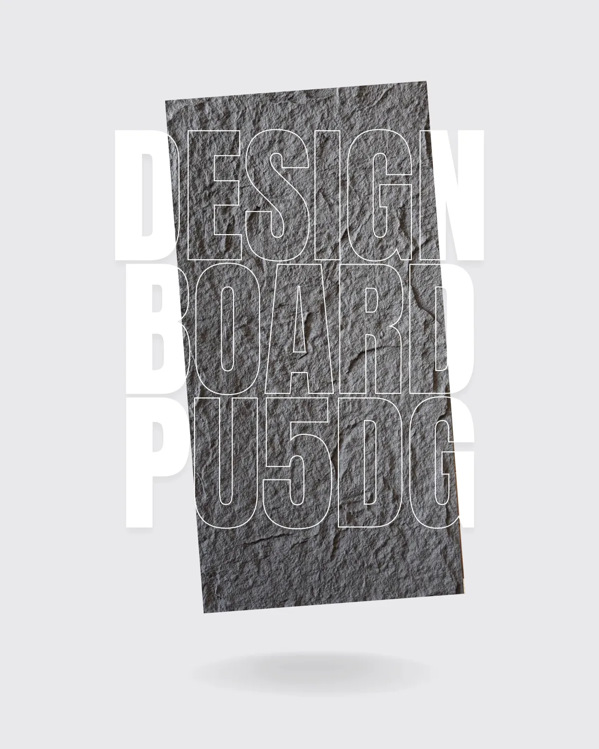 PU5DG - Design Board Typ 5 - CRATER (DARK GRAY)