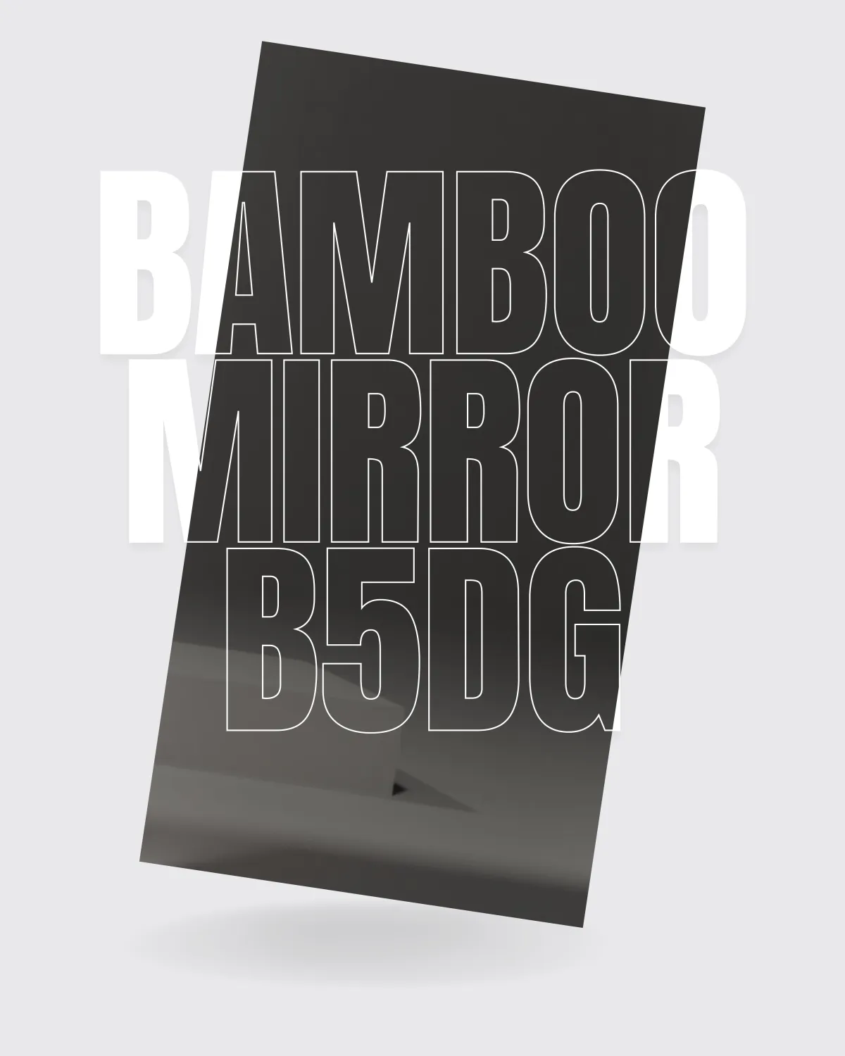 B5DG - BAMBOO MIRROR BOARD (DARK GRAY)