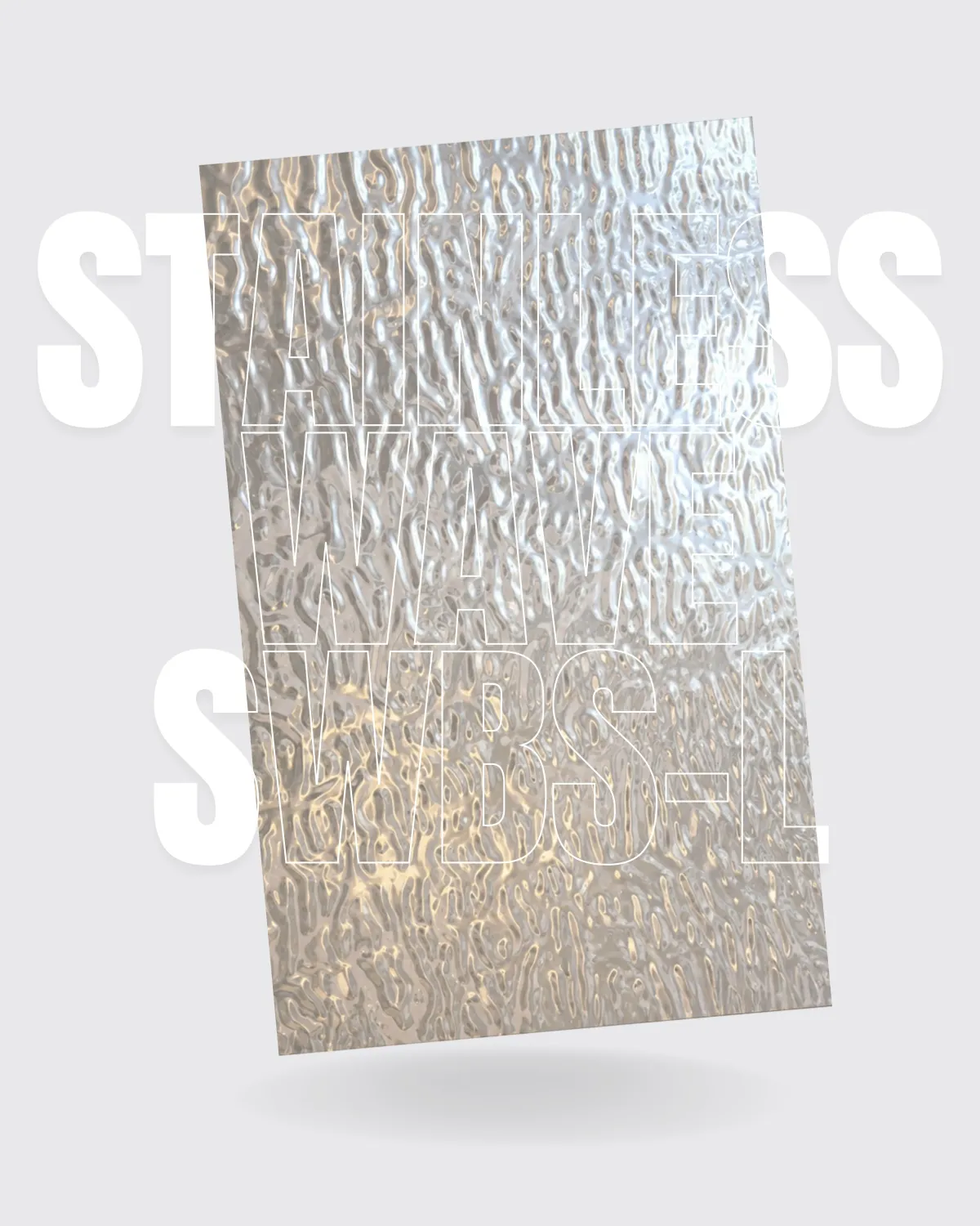 SWBS-L (SILVER) - Stainless Wave Board (Large Ripple)