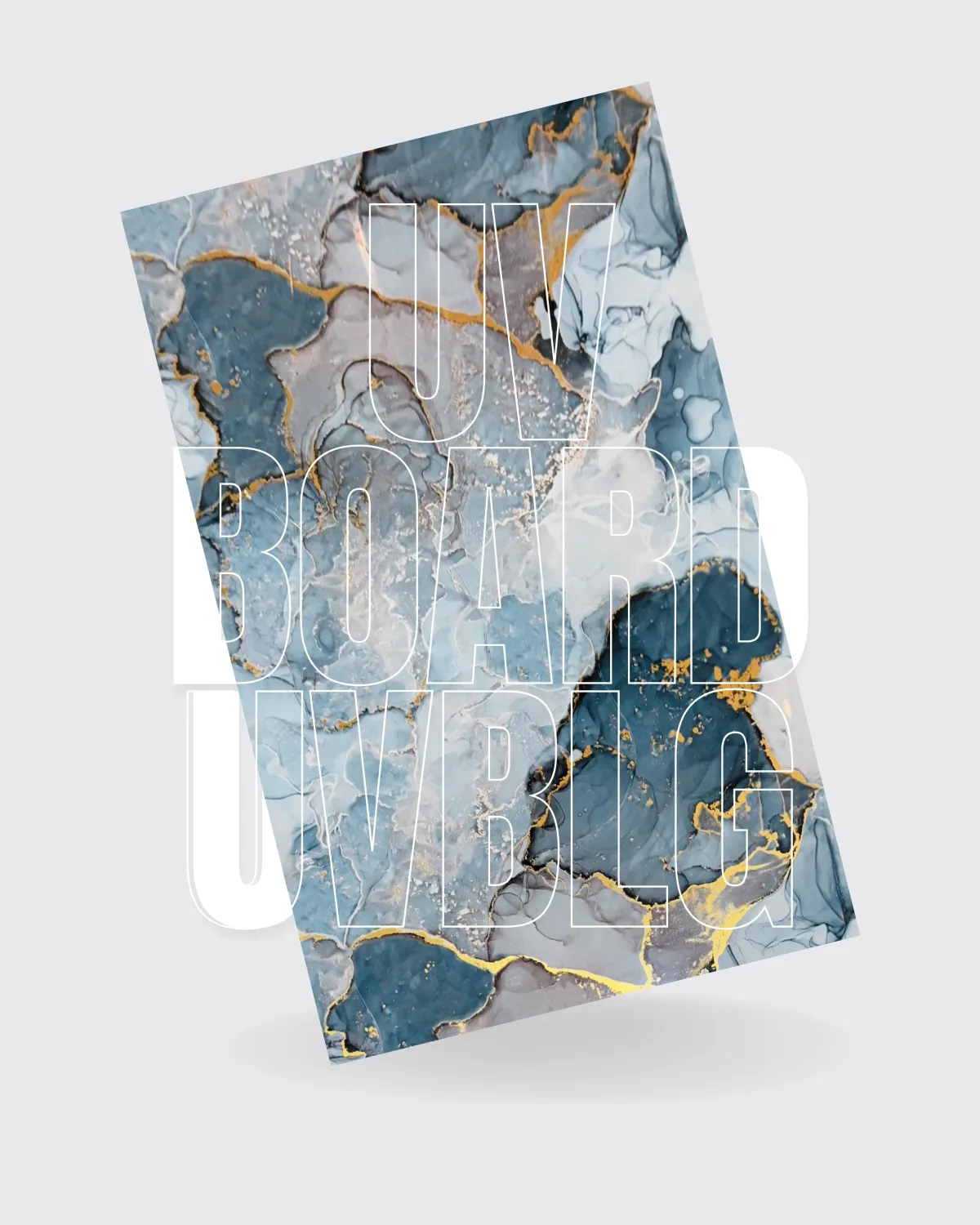 UVBLG - UV Marble Board (Blue Gold)
