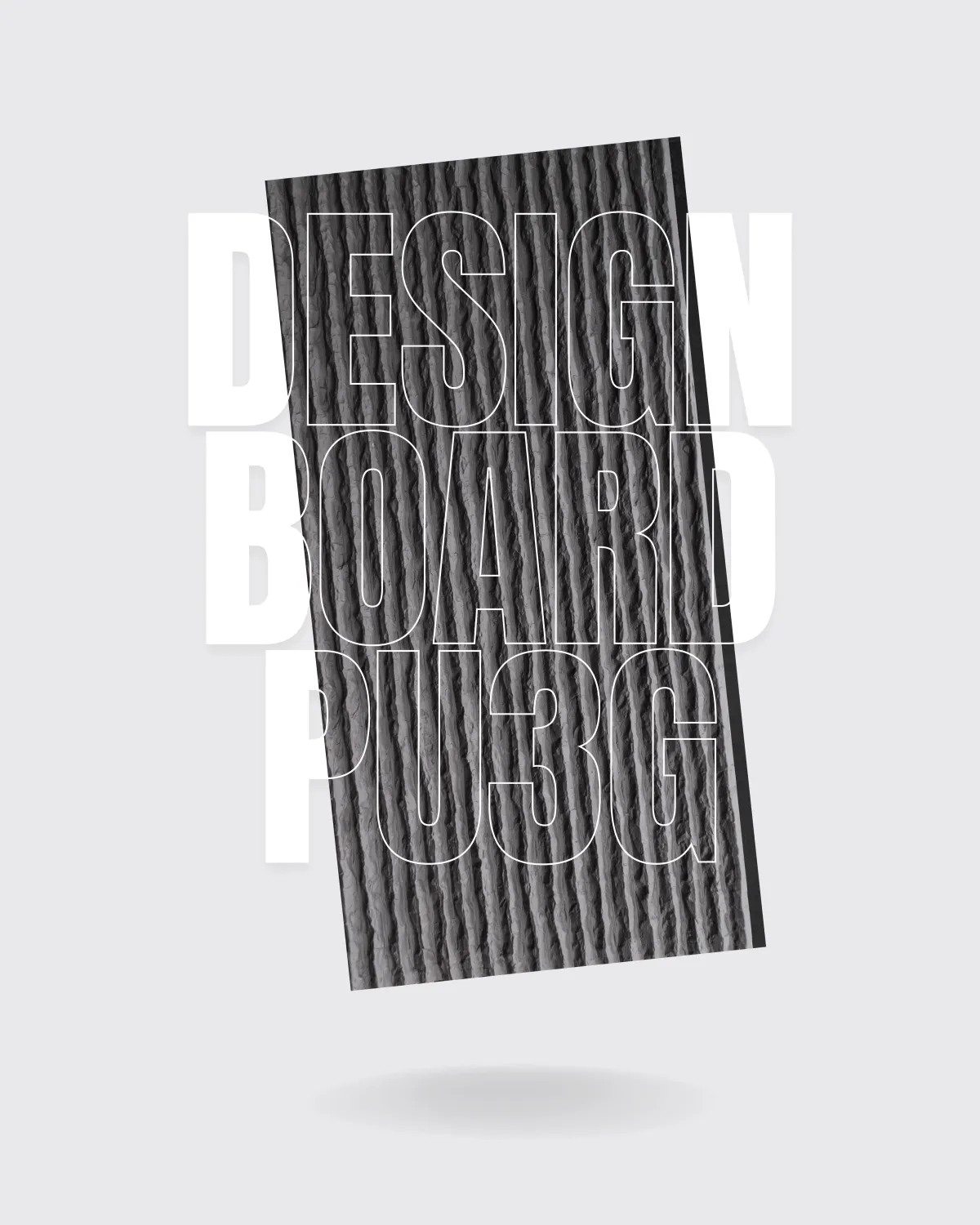 PU3G - Design Board Typ 3 - FLOW (DARK GRAY)