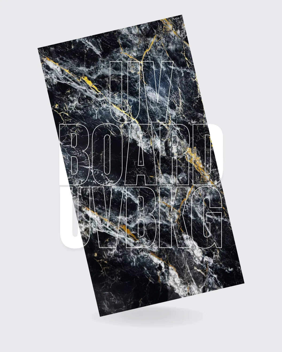 UVBKG - UV Marble Board (BLACK GOLD)