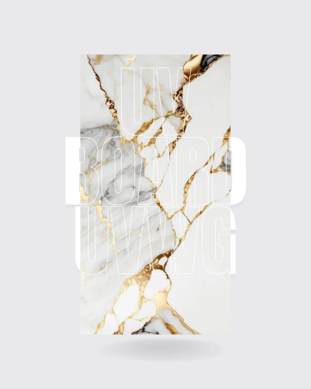 UVWG - UV Marble Board (White Gold)