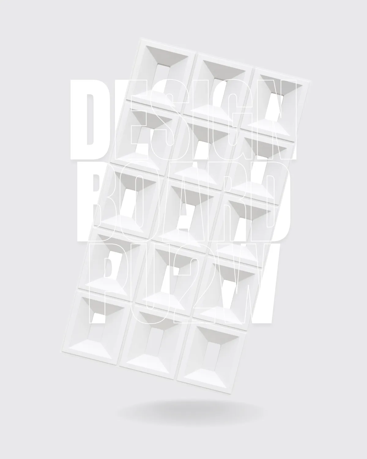 PU2W - Design Board Typ 2 - WINDOW (WHITE)